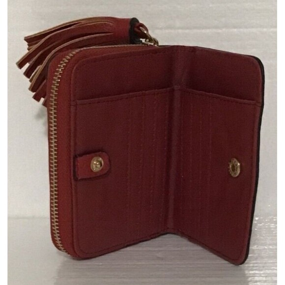 MICHAEL KORS Red Leather Wallet Preowned - Picture 4 of 5